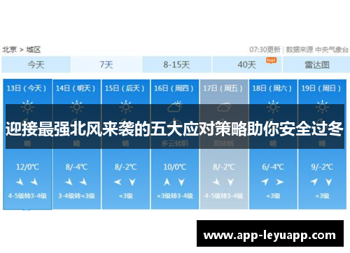 迎接最强北风来袭的五大应对策略助你安全过冬